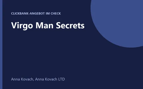 Virgo Man Secrets Anleitung von Anna Kovach, Titelbild