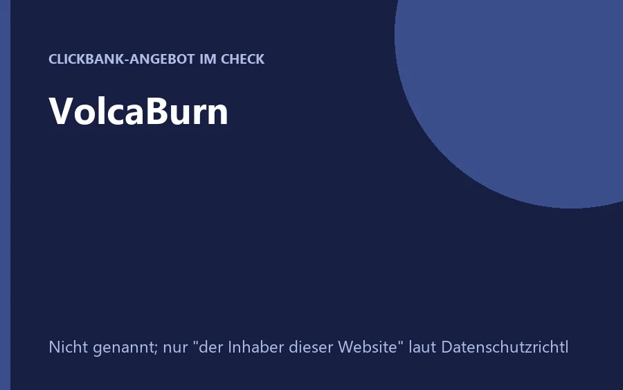 VolcaBurn Nahrungsergänzung Flasche
