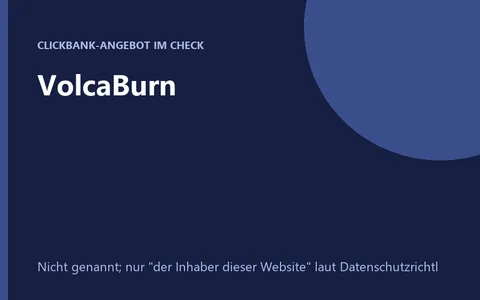 VolcaBurn Nahrungsergänzung Flasche