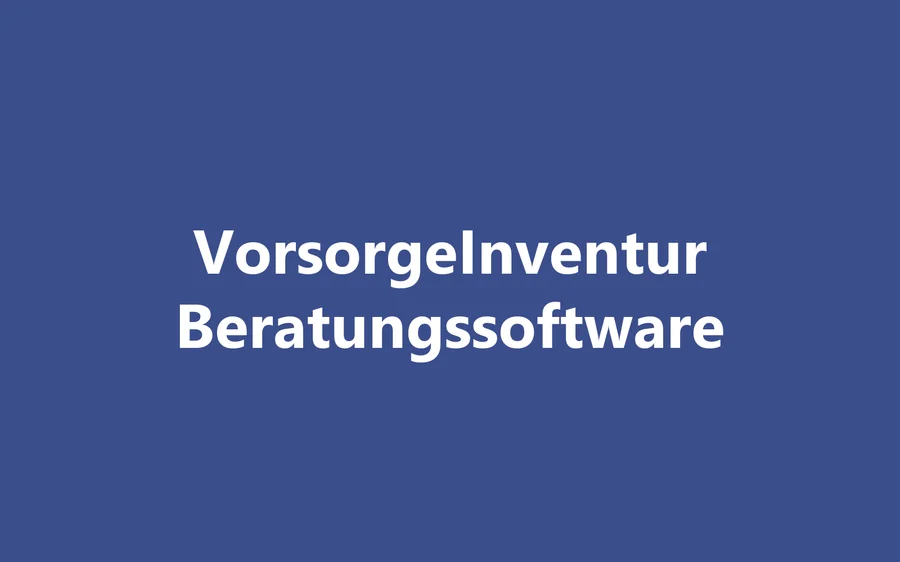 Produktbild VorsorgeInventur Beratungssoftware
