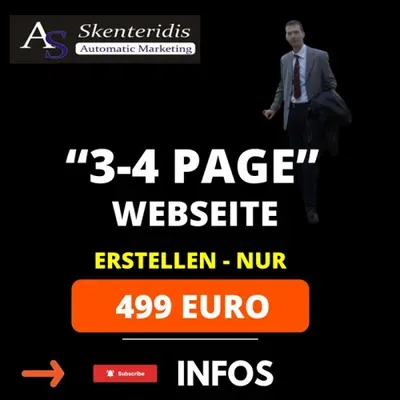 Produktbild Webseite mit 3 bis 4 Seiten erstellen lassen