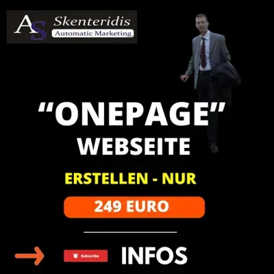 Produktbild Webseite OnePage erstellen lassen