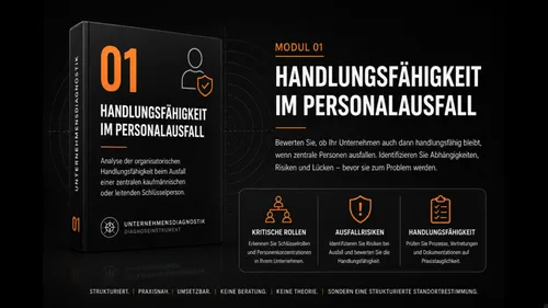 Produktbild Modul 01 Handlungsfähigkeit im Personalausfall der Unternehmensdiagnostik von Weipert