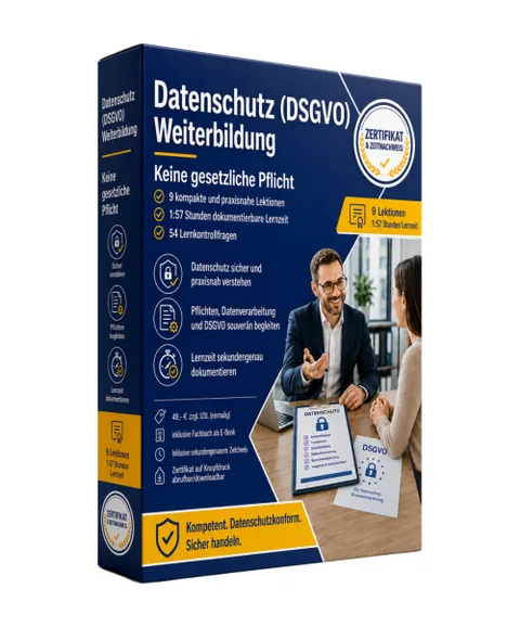 Weiterbildung zum Datenschutz DSGVO fuer Unternehmer