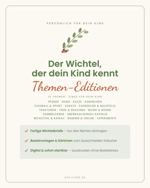 Wichtelbrief-Sets Der Wichtel, der dein Kind kennt von ah.living