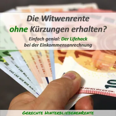 Bestellformular des Videokurses zur Einkommensanrechnung auf die Witwenrente