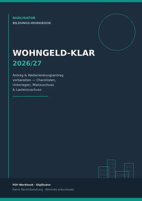 Produktbild E-Book Wohngeld-klar 2026/27 von Digilisator