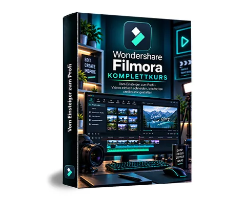 Produktbild Wondershare Filmora Videoschnitt Komplettkurs (Videokurs)