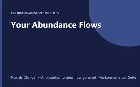 Quiz-Seite zu Your Abundance Flows mit persönlichem Gemälde
