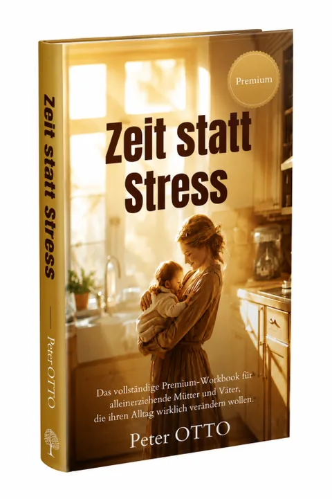 Cover des Workbooks Zeit statt Stress für alleinerziehende Eltern