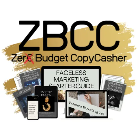 Produktbild Zero Budget CopyCasher mit Vorlagen und E-Books