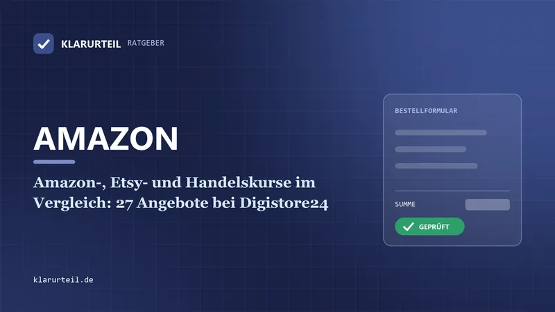 Amazon-, Etsy- und Handelskurse im Vergleich: 27 Angebote bei Digistore24