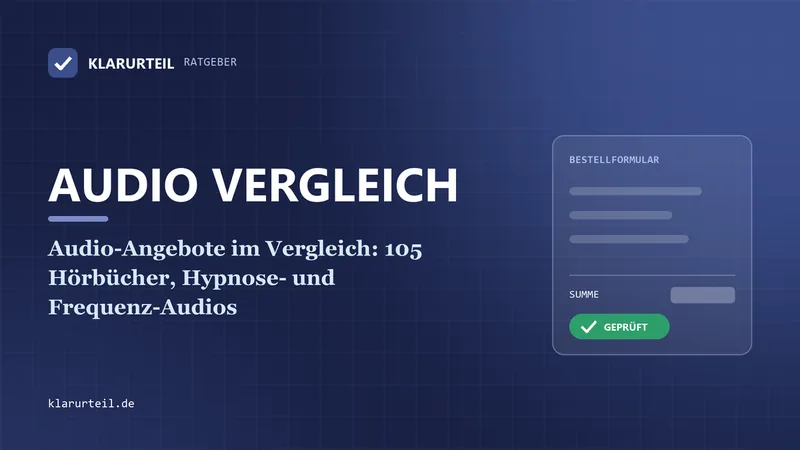 Audio-Angebote im Vergleich: 105 Hörbücher, Hypnose- und Frequenz-Audios