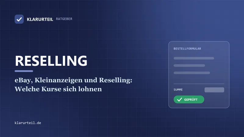 eBay, Kleinanzeigen und Reselling: Welche Kurse sich lohnen