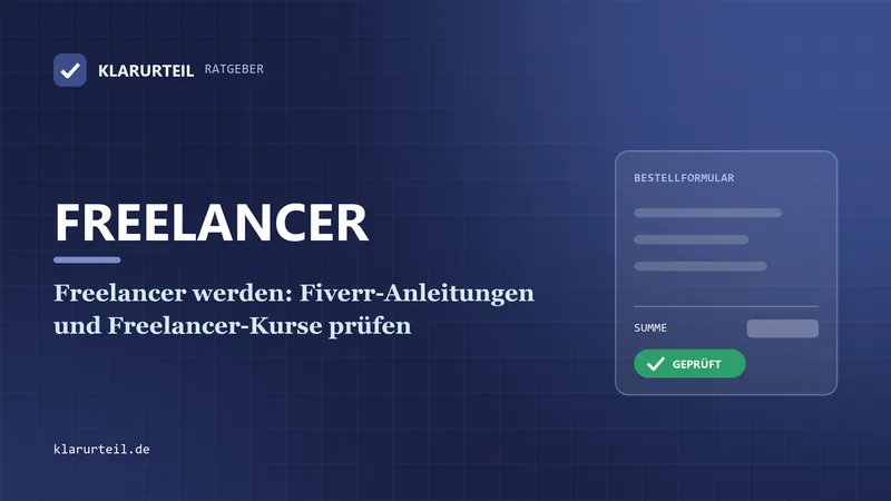Freelancer werden: Fiverr-Anleitungen und Freelancer-Kurse prüfen