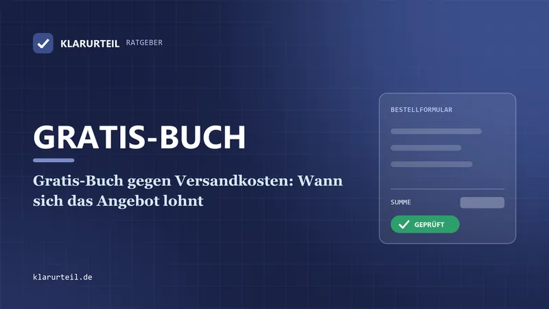 Gratis-Buch gegen Versandkosten: Wann sich das Angebot lohnt