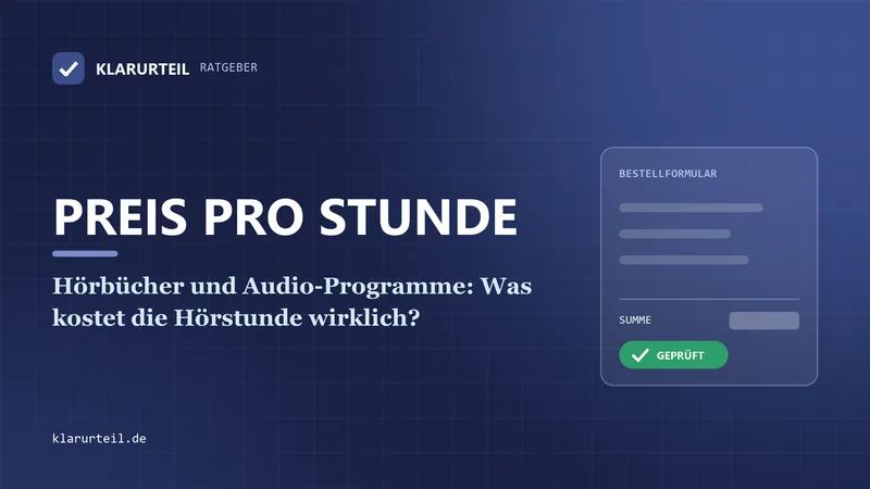 Hörbücher und Audio-Programme: Was kostet die Hörstunde wirklich?