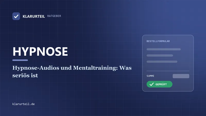 Hypnose-Audios und Mentaltraining: Was seriös ist