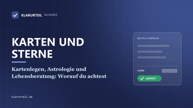 Kartenlegen, Astrologie und Lebensberatung: Worauf du achtest