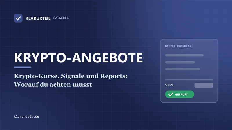 Krypto-Kurse, Signale und Reports: Worauf du achten musst