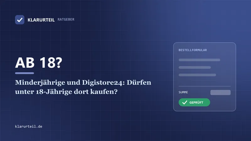 Minderjährige und Digistore24: Dürfen unter 18-Jährige dort kaufen?