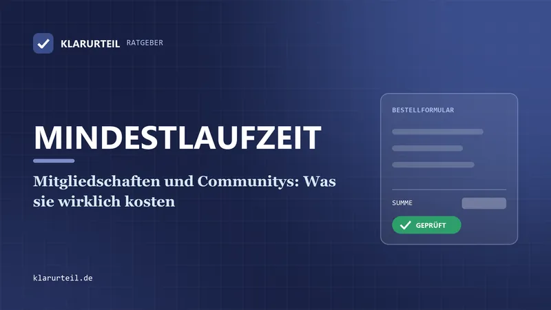 Mitgliedschaften und Communitys: Was sie wirklich kosten