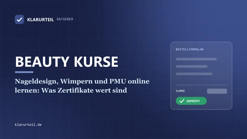 Nageldesign, Wimpern und PMU online lernen: Was Zertifikate wert sind