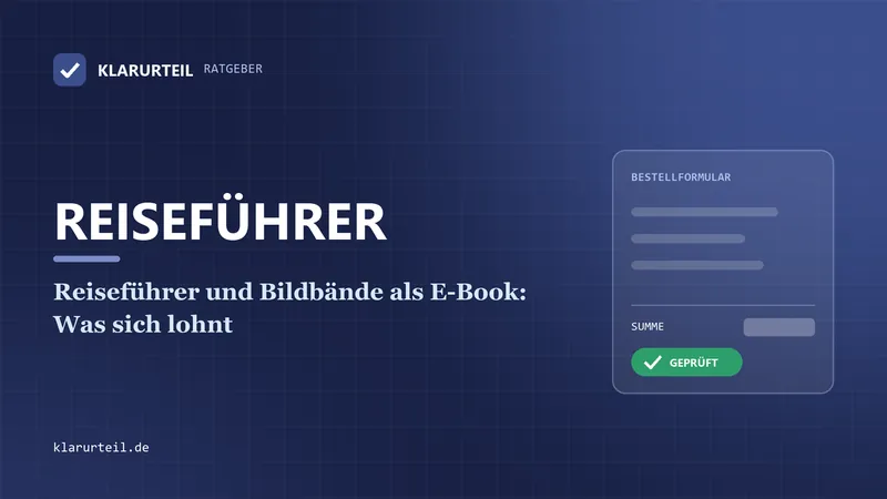 Reiseführer und Bildbände als E-Book: Was sich lohnt