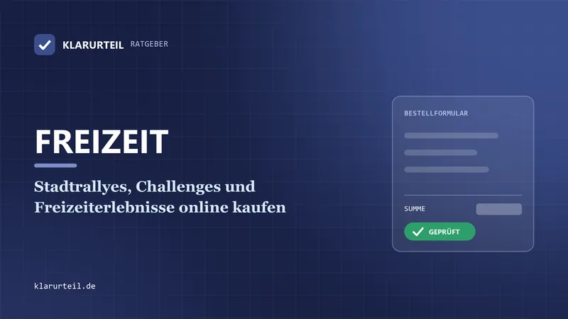 Stadtrallyes, Challenges und Freizeiterlebnisse online kaufen